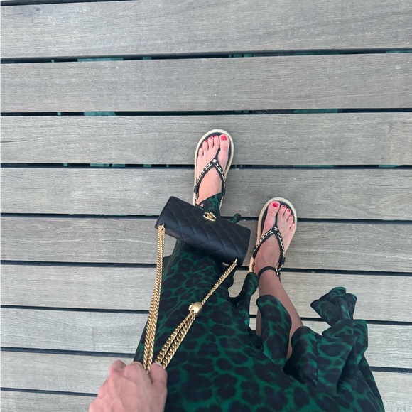 SANDRO
Leopard-print ruffle-trim woven midi dress - Picture 5 of 5